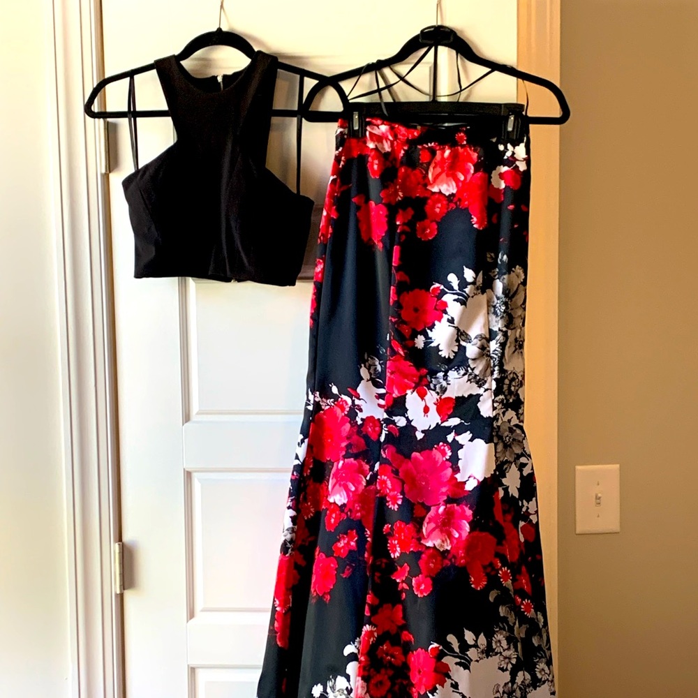 Stacy Skylar Prom Dress (size 1) Red, Black, White and Grey!  Stunning dress!